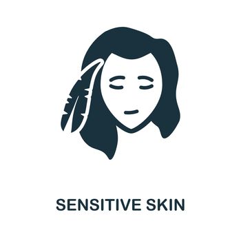 Sensitive Skin icon. Simple element from skin care collection. Creative Sensitive Skin icon for web design, templates, infographics and more