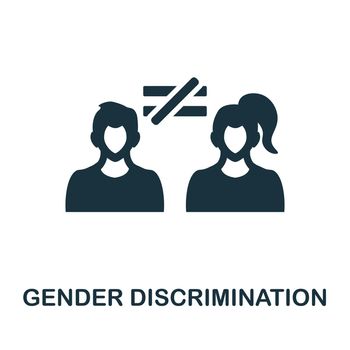 Gender Discrimination icon. Simple element from social activity collection. Creative Gender Discrimination icon for web design, templates, infographics and more