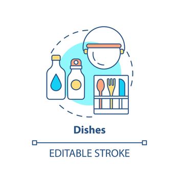 Dishes concept icon