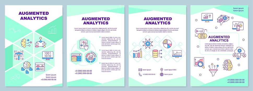 Augmented analytics mint brochure template