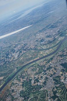 Scenery from the plane (Chiba)