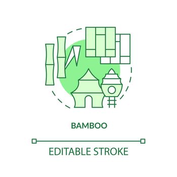 Bamboo green concept icon