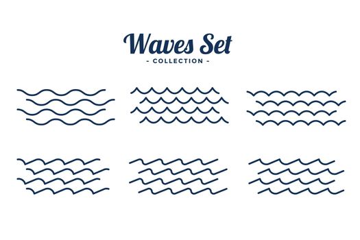 different style water waves ripples splash background