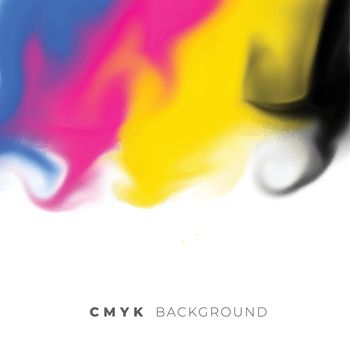 abstract cmyk colors watercolor background