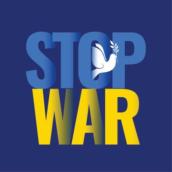stop war between ukraine and russia concept 