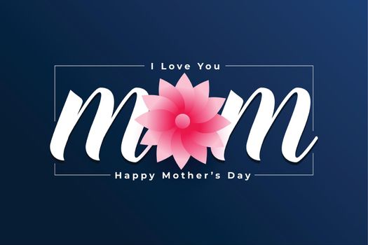 stylish mother's day celebration greeting design