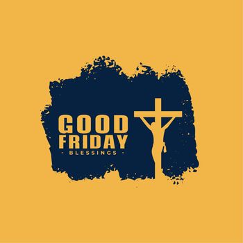 good friday event poster with jesus crucifixion scene