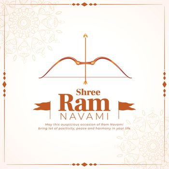 shree ram navami festival wishes card background