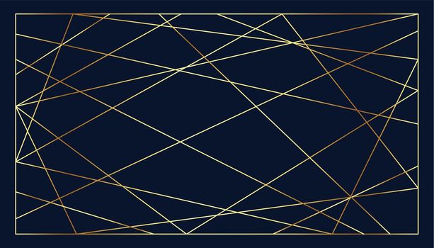 golden low poly lines background