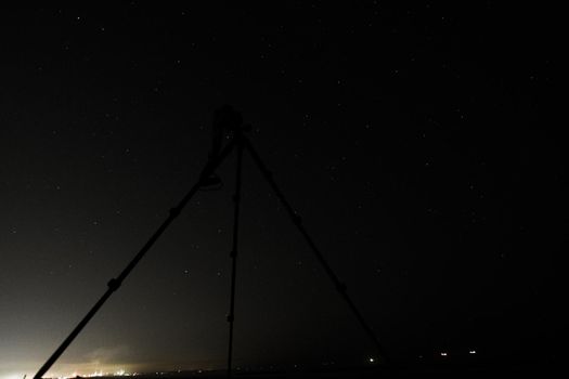 Camera taking a starry sky