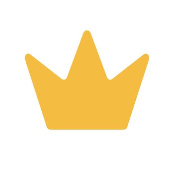 A simple crown icon. Ranking and king icons. Vectors.