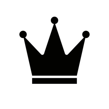 Silhouette icon of a crown. Ranking icon.