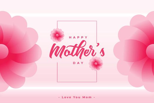 graphic card for mother's day event design