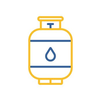 Propane gas cylinder vector icon