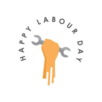 Happy labour day symbol