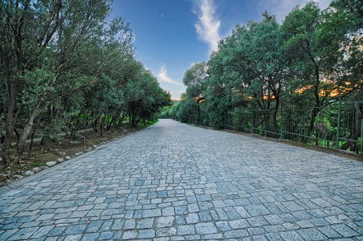 Footpath to the Acropolis of Athens