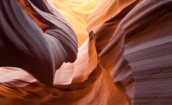 The colorful slot canyons of Antelope Canyon