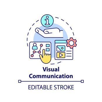 Visual communication concept icon