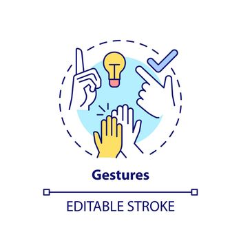 Gestures concept icon