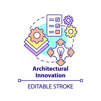 Architectural innovation concept icon