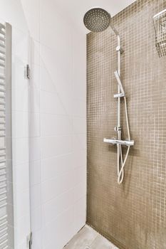 Shower box in modern bathroom