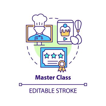 Master class concept icon