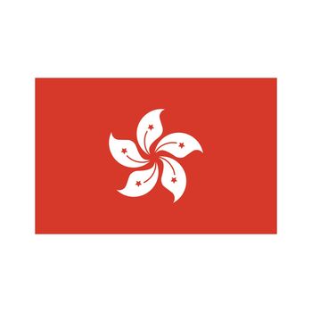 Hong Kong flag. Hong Kong Special Administrative Region. vector.