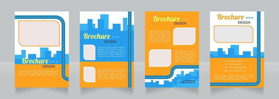Charging infrastructure blank brochure design