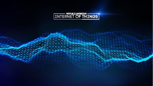 Internet of things background. Iot technology background.