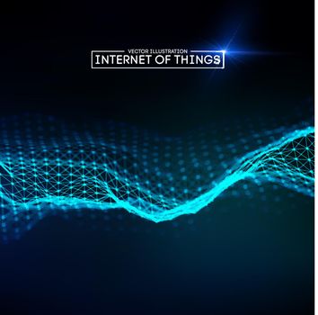 Internet of things background. Iot technology background EPS 10