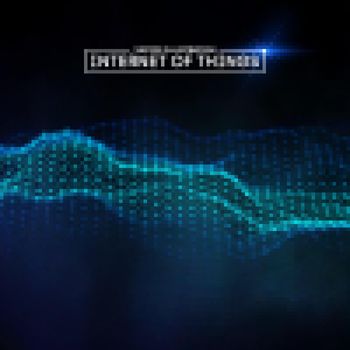 Internet of things background. Iot technology background.