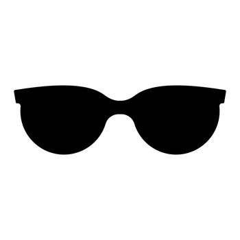 Sunglasses black vector icon on white background