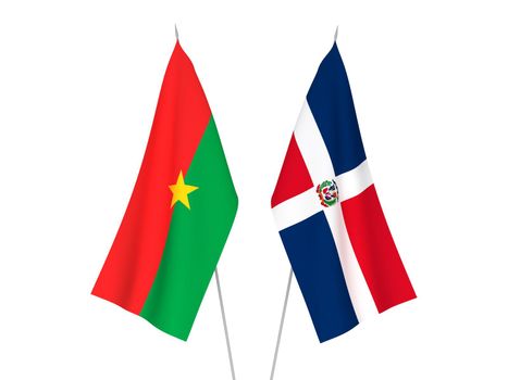 Dominican Republic and Burkina Faso flags