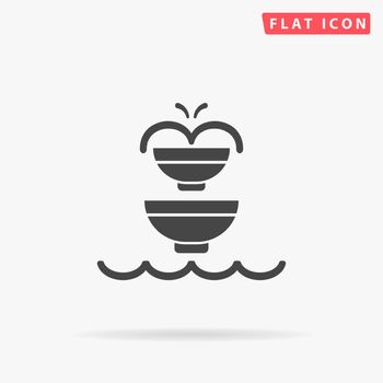 Fountain flat vector icon
