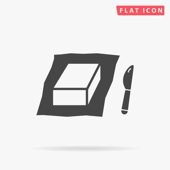 Butter flat vector icon