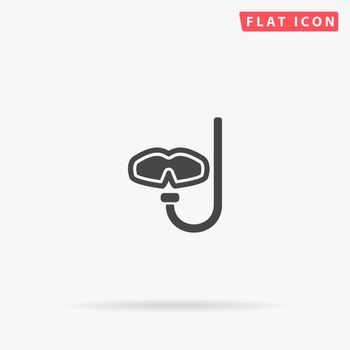 Diving Mask flat vector icon