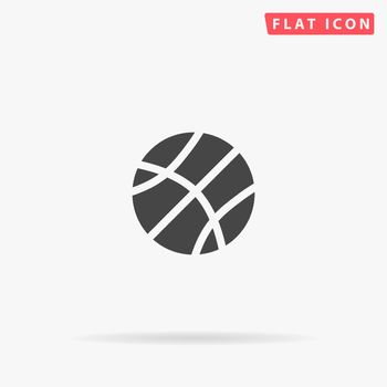 Basketball flat vector icon