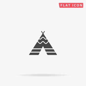 Indian Tipi flat vector icon