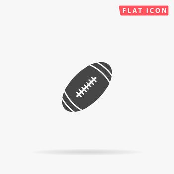 Footbal Ball, Rugby flat vector icon