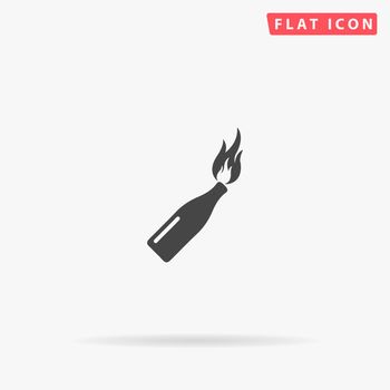 Molotov Cocktail flat vector icon