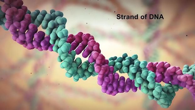 Dna disorder. Strand structure. Science chemistry and medical concept.
