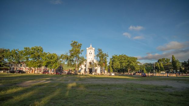 Catholic church in the City of Andes. Philippines. The island of Bohol.