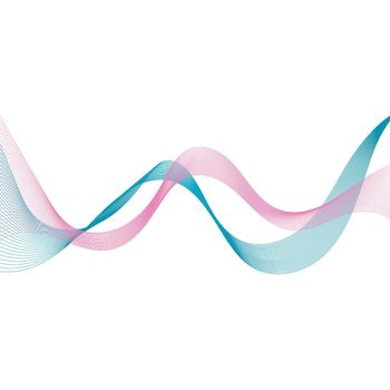 abstract color wave flow design 