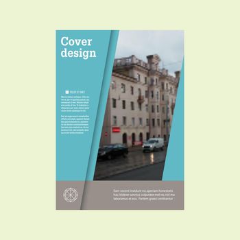 Annual report Brochure Flyer template design. Vector presentation templates