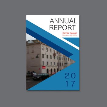 Annual report Brochure Flyer template design. Vector presentation templates