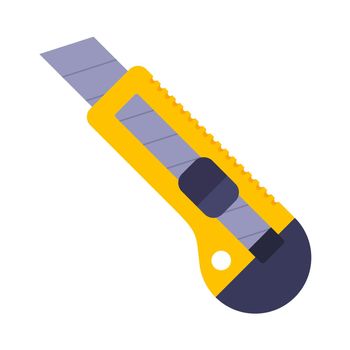 yellow clerical cutter on a white background.