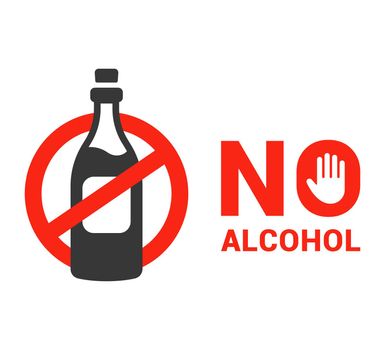 no alcohol symbol. ban on alcohol. no alcohol law.