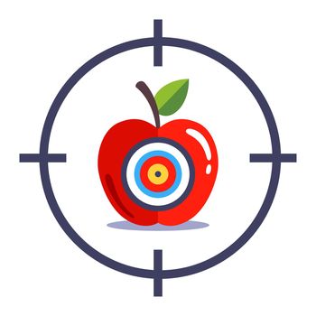 Aim and shoot the bullseye. hit exactly on target.