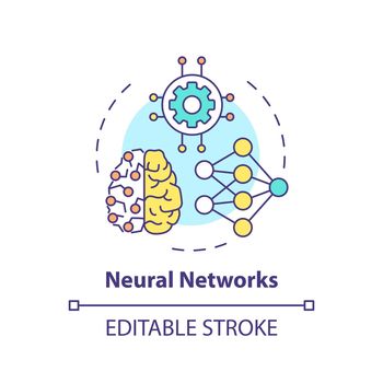 Neural networks concept icon