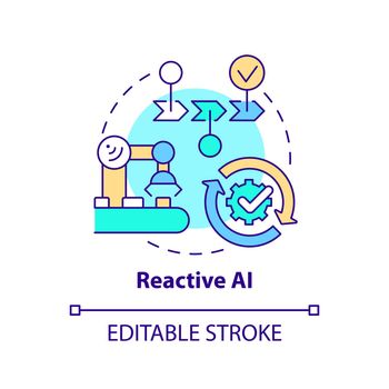 Reactive AI concept icon